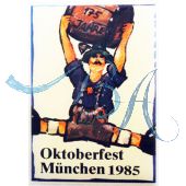 Pin Anstecker Oktoberfest Plakatmotiv 1985