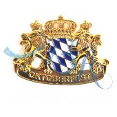Pin Anstecker Wappen Bayrische Raute mit Löwen und Krone