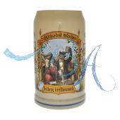 2008 - Wiesn Wirte Krug, Brauereikrug, Bierkrug, Steinkrug, Oktoberfestkrug