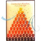 Pin Anstecker Oktoberfest Plakatmotiv 1987