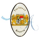 Pin Anstecker Wappen Grenzschild Bayern