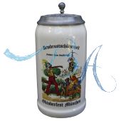 1995 Armbrustschützen Festzelt Krug mit Zinndeckel