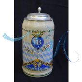 2005 Hofbräuhaus Oktoberfest München Festzelt Krug mit Zinndeckel 