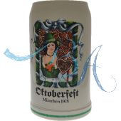 1978 - Offizieller Oktoberfestkrug Plakatmotiv, Jahrgangskrug, Wiesnkrug