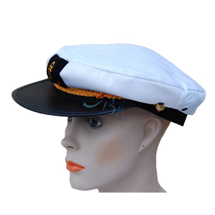 4 x Kapitänsmütze Offiziersmütze Kostüm Kopfbedeckung Karneval Matrosenmütze 