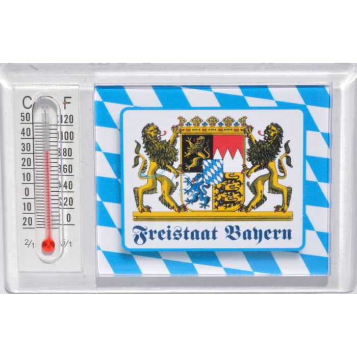 Freistaat Bayern Staatswappen Magnet, mit wärme Thermometer