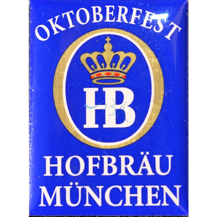 Pin Anstecker Brauerei HB Hofbräuhaus dunkelblau gebraucht