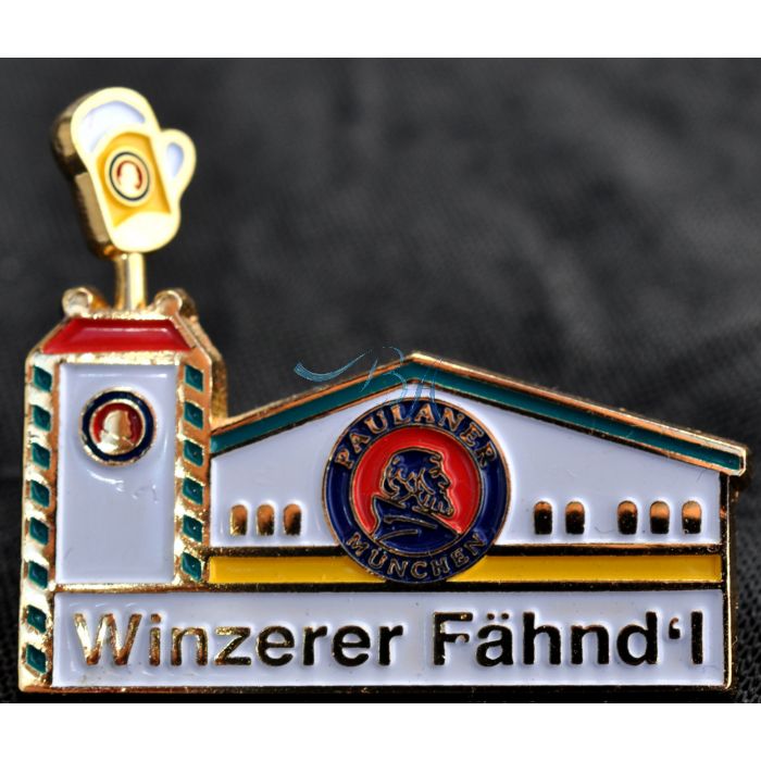 Pin Anstecker Brauerei Paulaner Festzelt Winzerer Fähnd’l weiss
