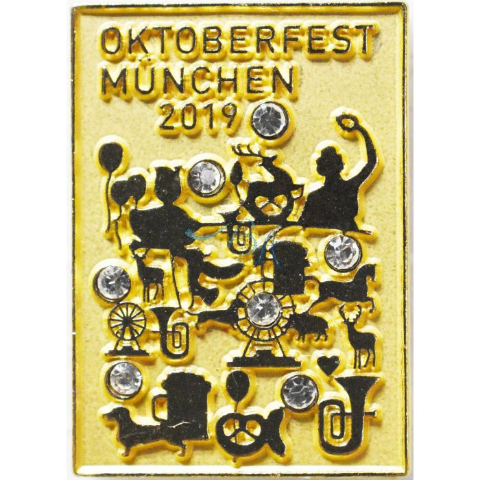 Pin Plakatmotiv Oktoberfest Gold 2019