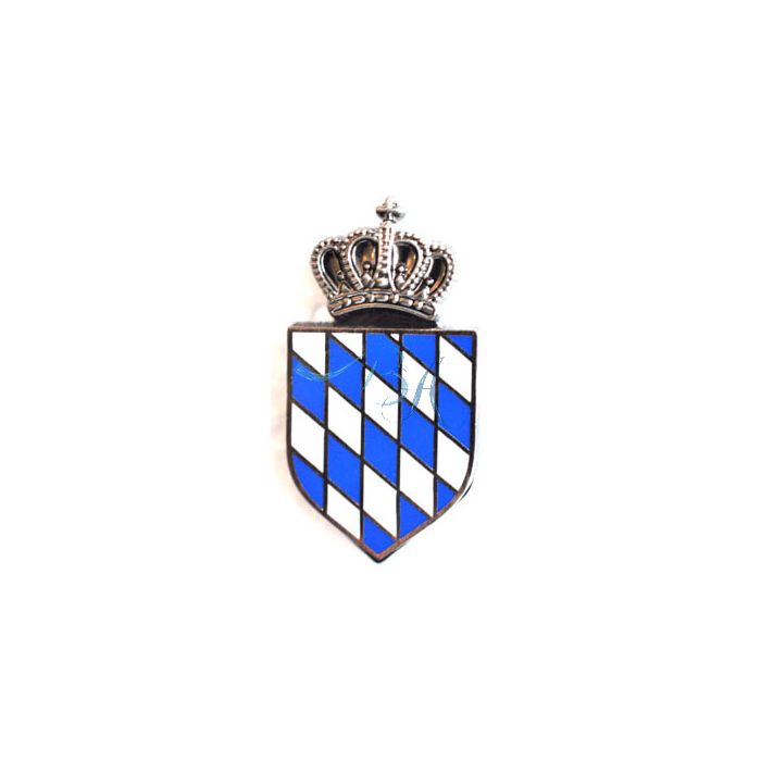 Pin Anstecker Wappen Bayrische Raute mit Krone