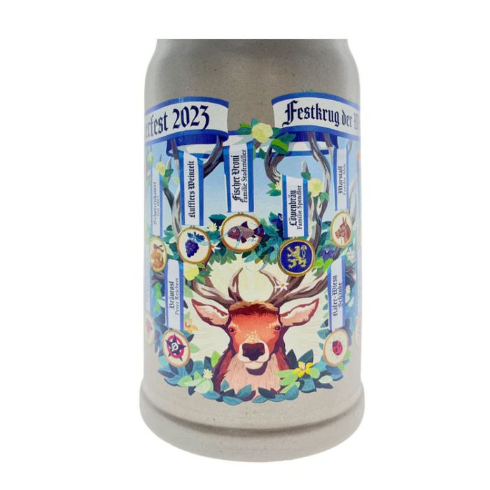 2023 - Wiesn Wirte Krug, Brauereikrug, Bierkrug, Steinkrug, Oktoberfestkrug