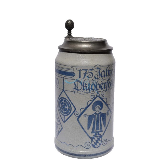 175 Jahre Oktoberfest Jubiläumskrug mit Zinndeckel