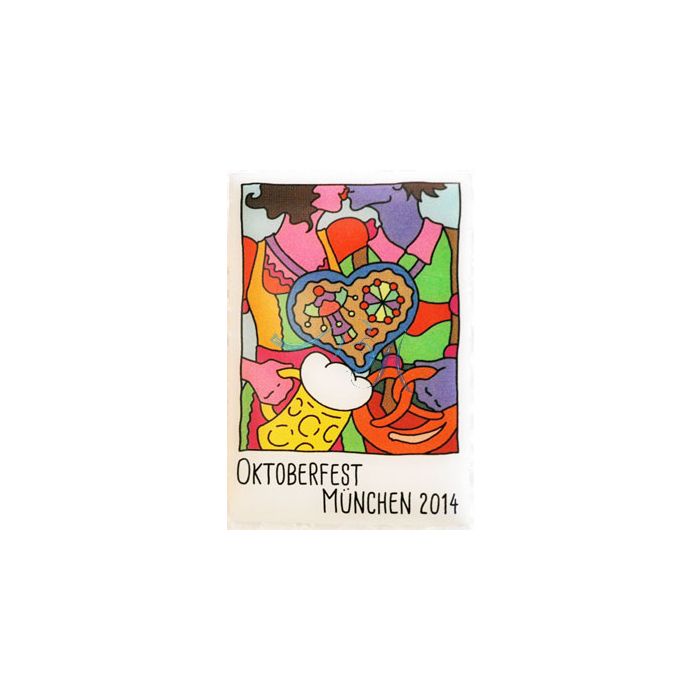 Pin Anstecker Oktoberfest Plakatmotiv 2014