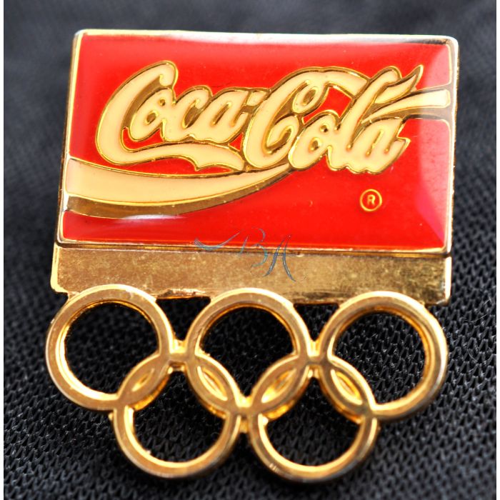 Coca-Cola Pin Anstecker olympische Ringe  (gebraucht)