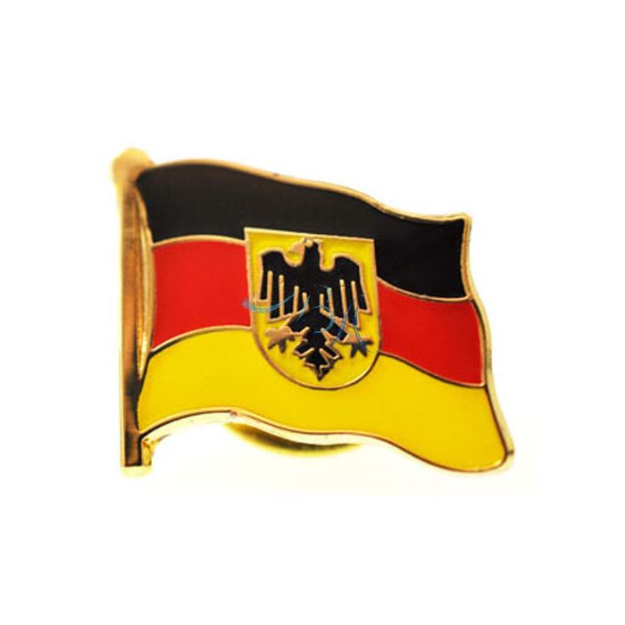 Pin Anstecker Flagge Deutschland mit Wappen