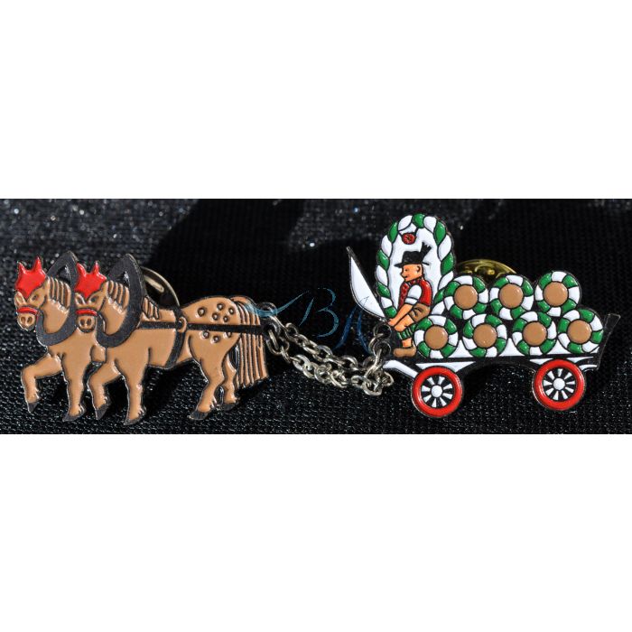 Pin Anstecker Souvenir Brauerei Bierkutsche