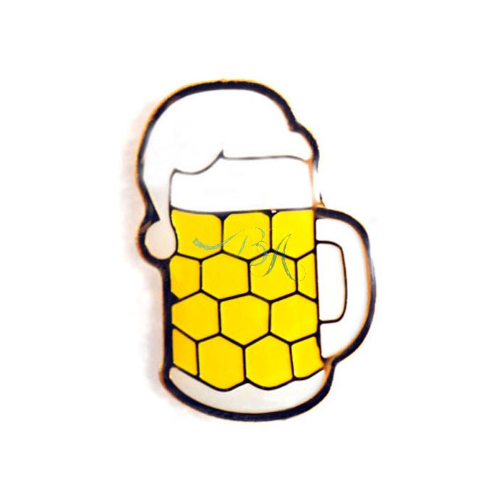 Pin Anstecker Souvenir Maßkrug, gelb