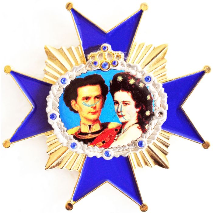 Pin Anstecker Persönlichkeiten, König Ludwig & Elisabeth