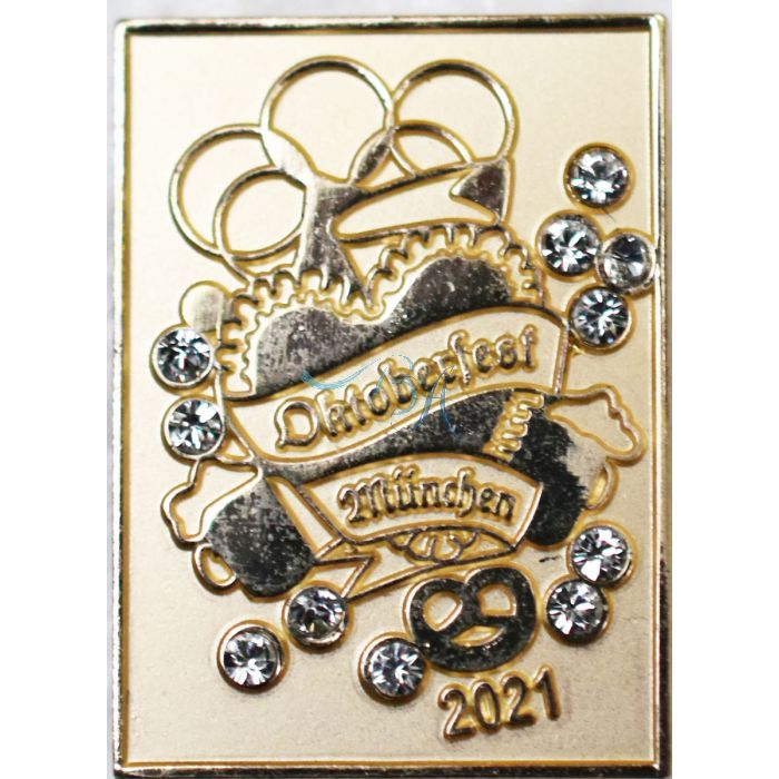 Pin Plakatmotiv Oktoberfest Gold 2021