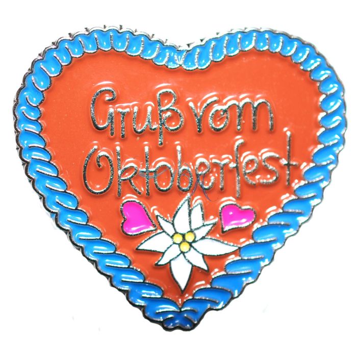 Pin Anstecker Souvenir Lebkuchen Gruß vom Oktoberfest 