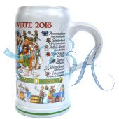 2016 - Wiesn Wirte Krug, Brauereikrug, Bierkrug, Steinkrug, Oktoberfestkrug