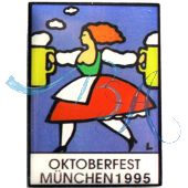 Pin Anstecker Oktoberfest Plakatmotiv 1995