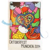 Magnet Oktoberfest Souvenir Plakatmotiv 2014
