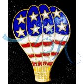 Pin Anstecker amerikanische Flagge als Ballon (gebraucht)
